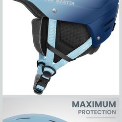 OutdoorMaster Kelvin II Ski Helmet - Snow Sport Helmet Snowboard Helmet for Men Women & Youth
