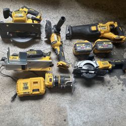 Several Dewalt tools 