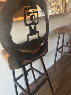 Barstools 2each Custom wrought Iron 