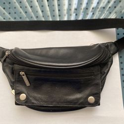 Brookstone Leather Waist Pack