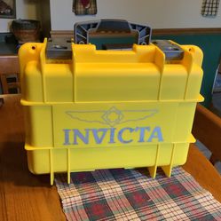 Invicta multi Slot Impact Resistant Limited Edition YELLOW Dive Collector Case Box