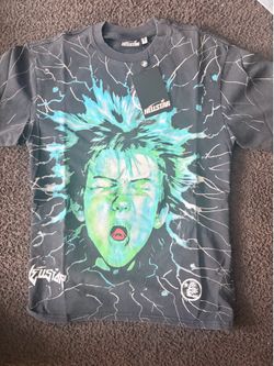 Gray and blue he’ll start shirt