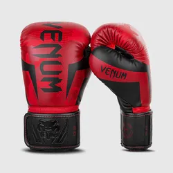 Venum Elite Boxing Gloves in Red/Camo