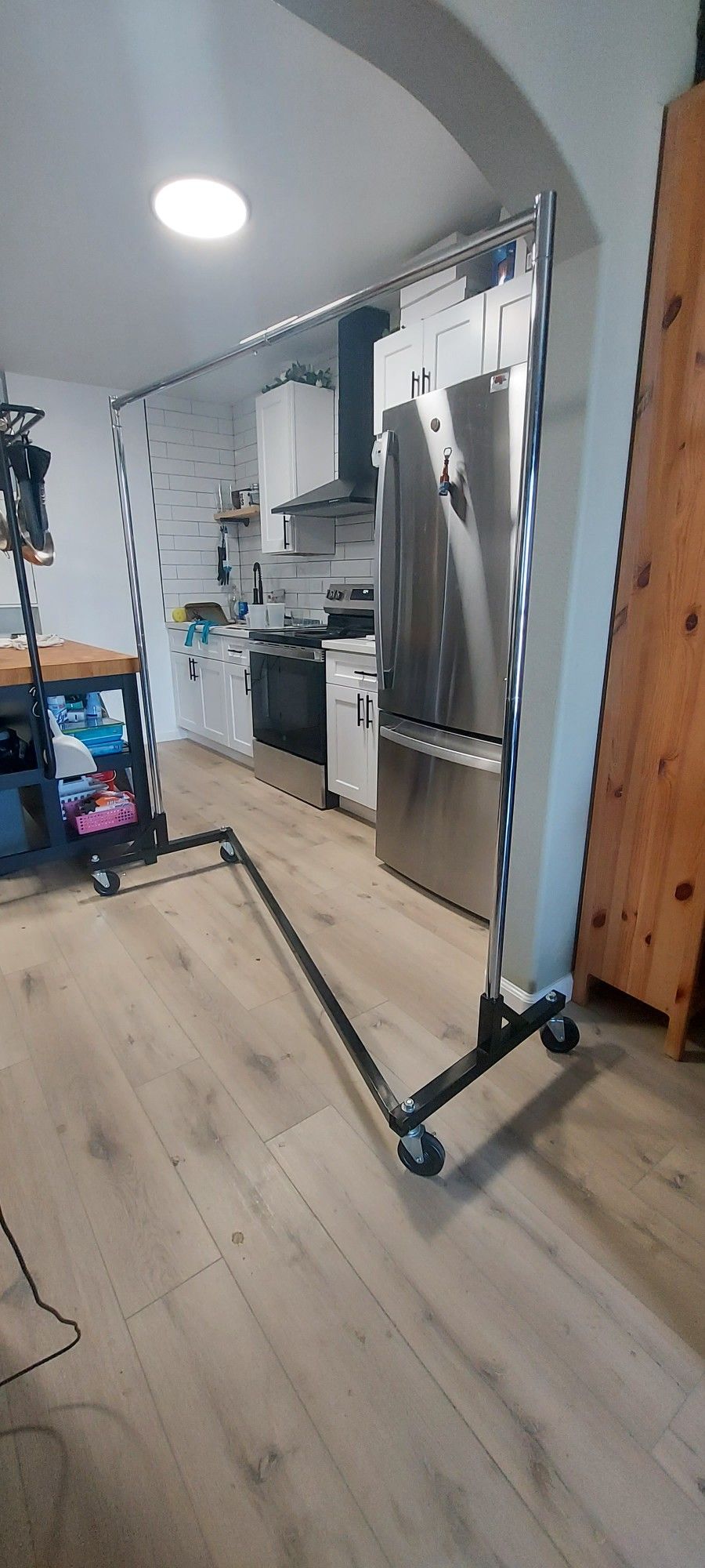 Rolling Garment Z Rack 