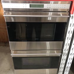 Wolf 30” Stainless Steel Double Wall Oven 