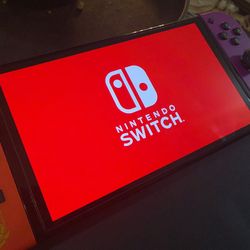 Nintendo Switch OLED Pokémon Scarlet and Violet Edition with 64 gb SanDisk and case  Great condition, with charging dock, charger, and hdmi cable. Has