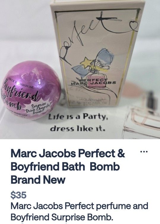 Marc Jacobs Perfect & Boyfriend Surprise Bath Bomb