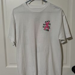 Anti Social Social Club Cancelled White T-Shirt Size M | Authentic (worn 1 Time)