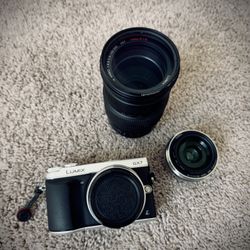 Panasonic Lumix DMC-GX7 with 14-42mm, 20mm, and 100-300mm Lenses