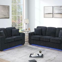 Sofa Set With LED Lighhts