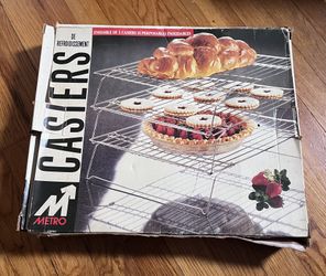 3-Tier METRO Cooling Rack – Stainless Steel, Clean & Gently Used