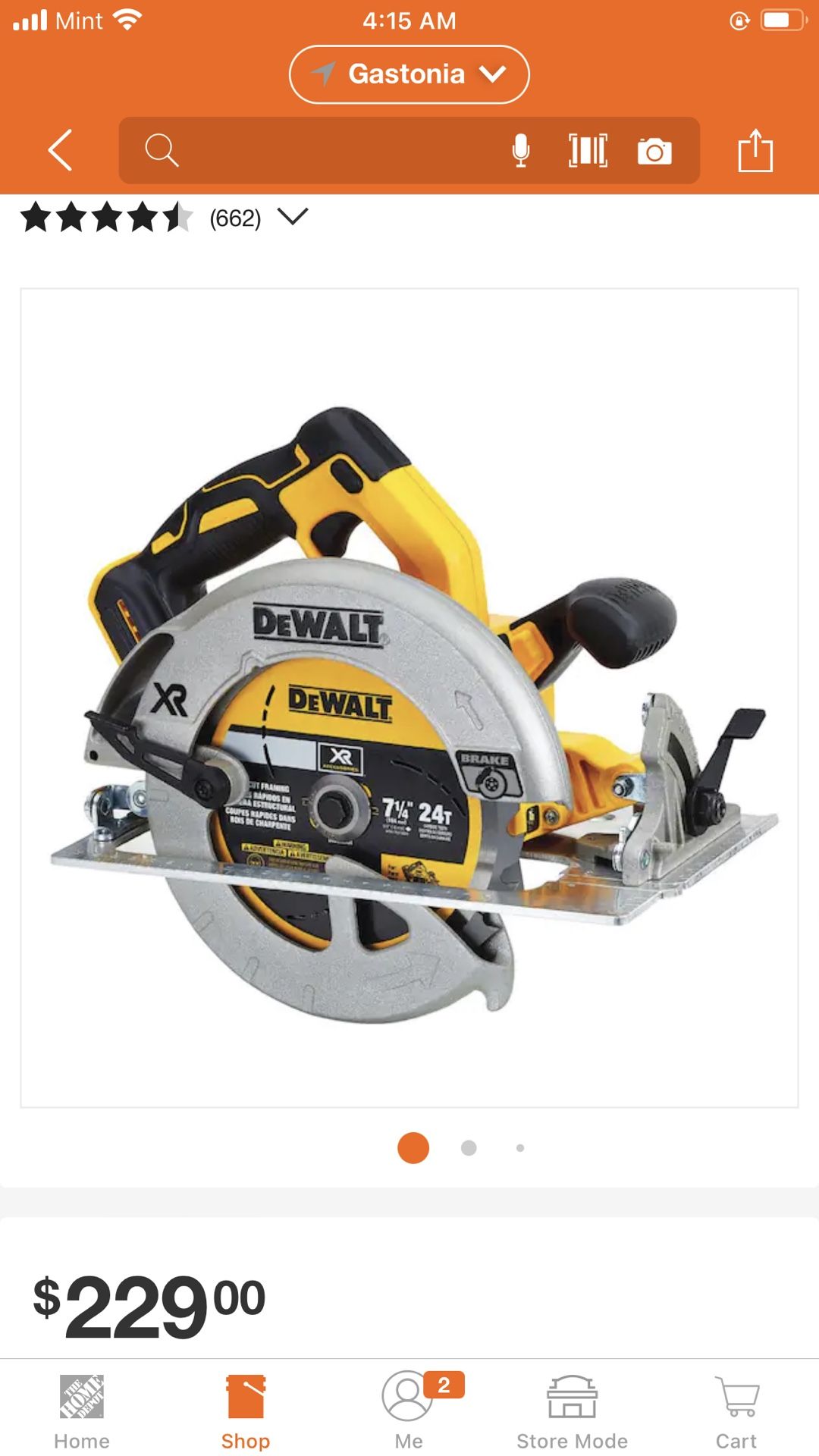 DeWalt XR Circular Saw 7 1/4