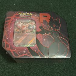 Pokemon Team Rocket MewTwo Tin New Sealed Destined Rivals - NEW / SEALED