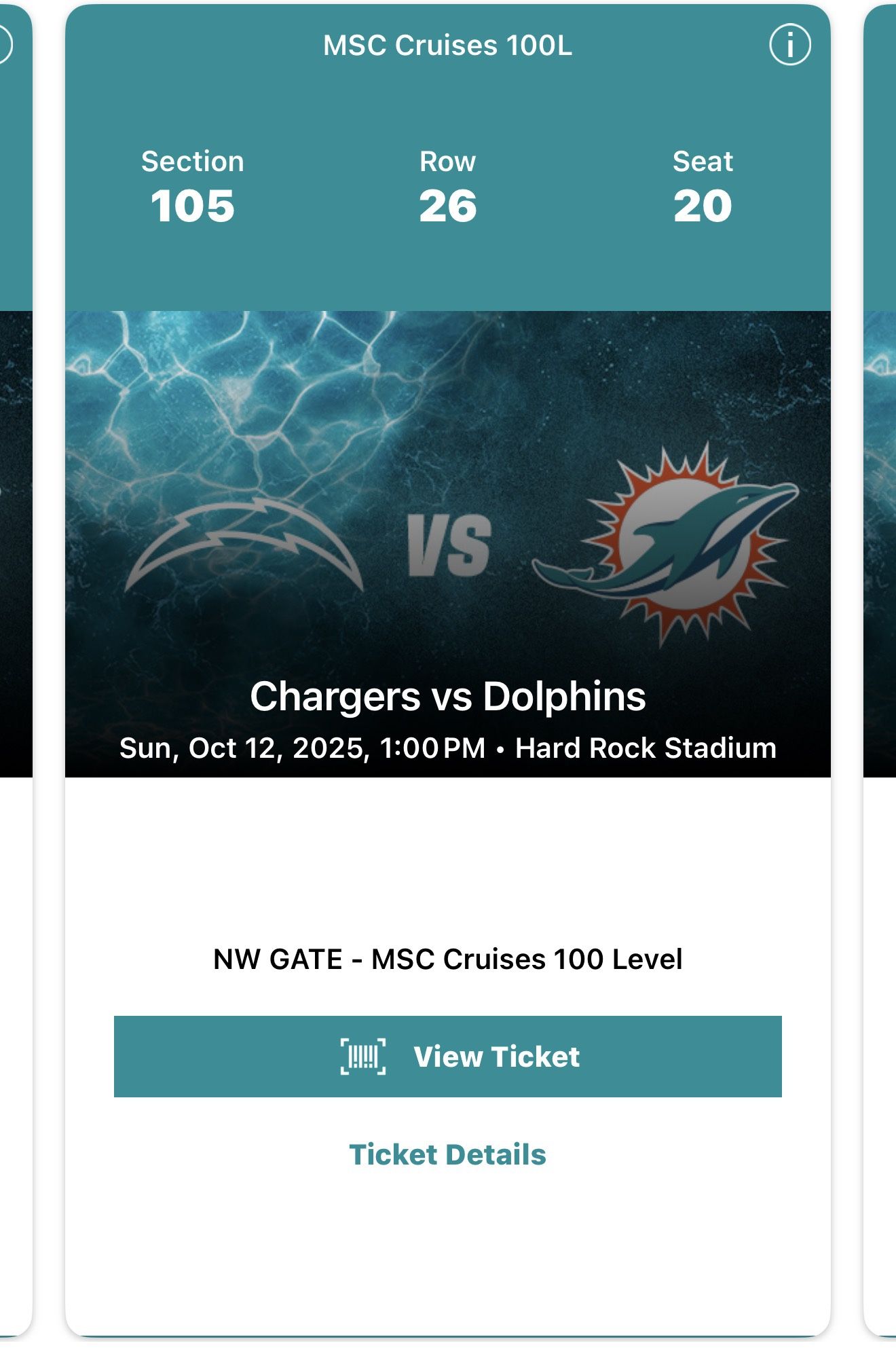 Dolphins vs Chargers
