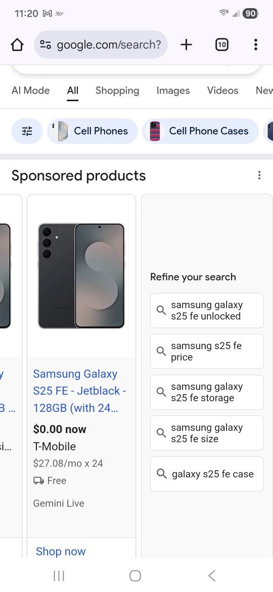 Samsung galaxy S25 FE