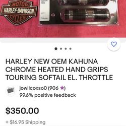 Harley Davidson heated grips kit for 08 touring models in later