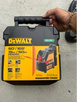 DEWALT Line Laser, Self-Leveling, Cross Line, Red Beam (DW088K)