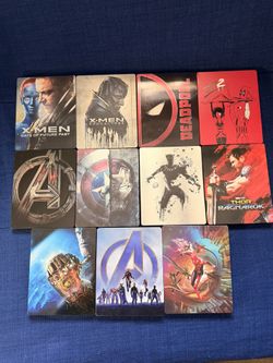 Marvel Blu Ray Movies With Exclusive Steel Book