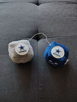 Cowboys fuzzy dice