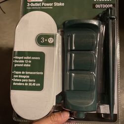 Outdoor Power Cord With Stake Power Stake