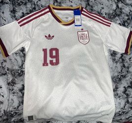 adidas Adult Lamine Yamal #19 Spain 2026 Off White Away  Jersey