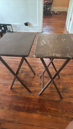 Folding TV Tray Tables Set of 2