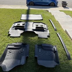 SMARTLINER Floor Mats 3 Row Liner Set Compatible with 2015-2020 Chevrolet Suburban