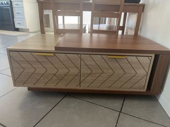 Beautiful Walnut & Oak Coffee Table