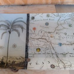 Map of Africa Serving Tray