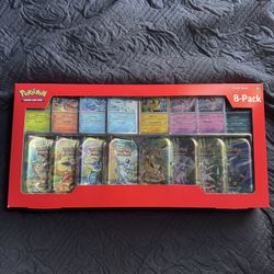 Costco Pokemon Prismatic Evolutions 8 Mini Tins 