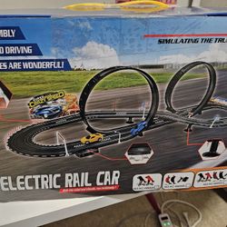 Electric rail car toy
