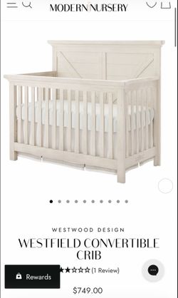 Adjustable Crib w/Matress