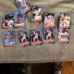 Vintage old baseball cards, Royals and Dodgers and Yankees and Rangers and Blue Jays and Boston Red Sox cards