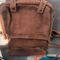 Leather laptop bag