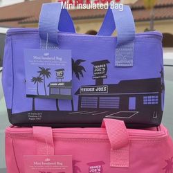 Trader Joe’s Insulated Bags, Lavender and Pink