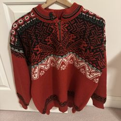 Dale Of Norway Rare Nagano Olympic Men’s Hand Made Norway Wool 1/4 Zip Sweater