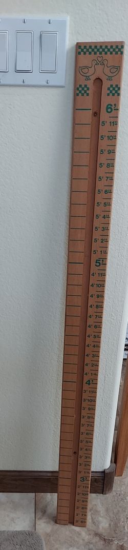 Children's Wooden Height Measure 