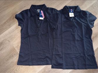 Two New Girls / Child Uniform Navy Polo