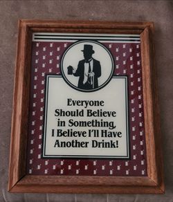 Vintage wall bar Sign.