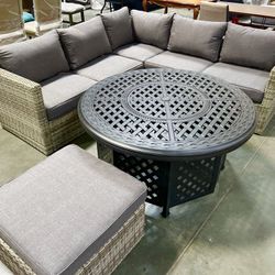 New! Patio Sectional, Sofa, Patio Couch, Outdoor Furniture, Patio Furniture, Patio Set, Wicker Sofa, Wicker Patio Furniture 