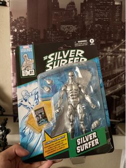 Marvel Legends Series Silver Surfer, Fantastic Four Comics- Inspired Action Figure