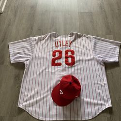 Phillies Baseball Jersey And Hat 