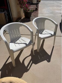 Plastic chairs