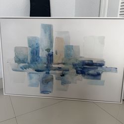 Modern Abstract Blue Painting