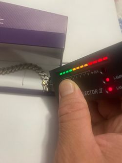 Selling a silver slave bracelet with 140 diamonds, measuring 9” in length, I paid 725, I’m only asking for 380, the price is firm.