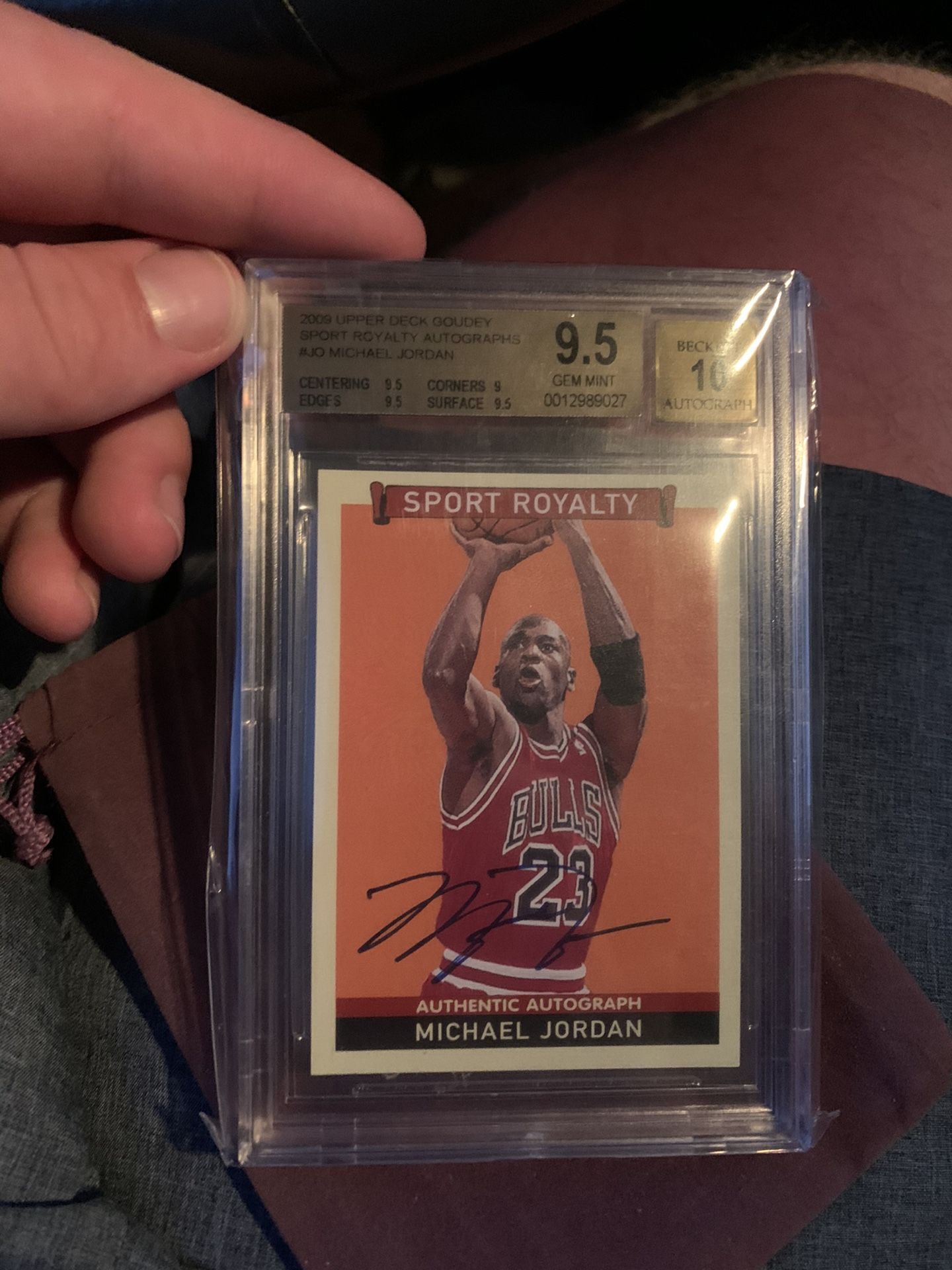 2009 Upper Deck Sports Royalty Michael Jordan Auto Bgs9.5/10 Pop 7