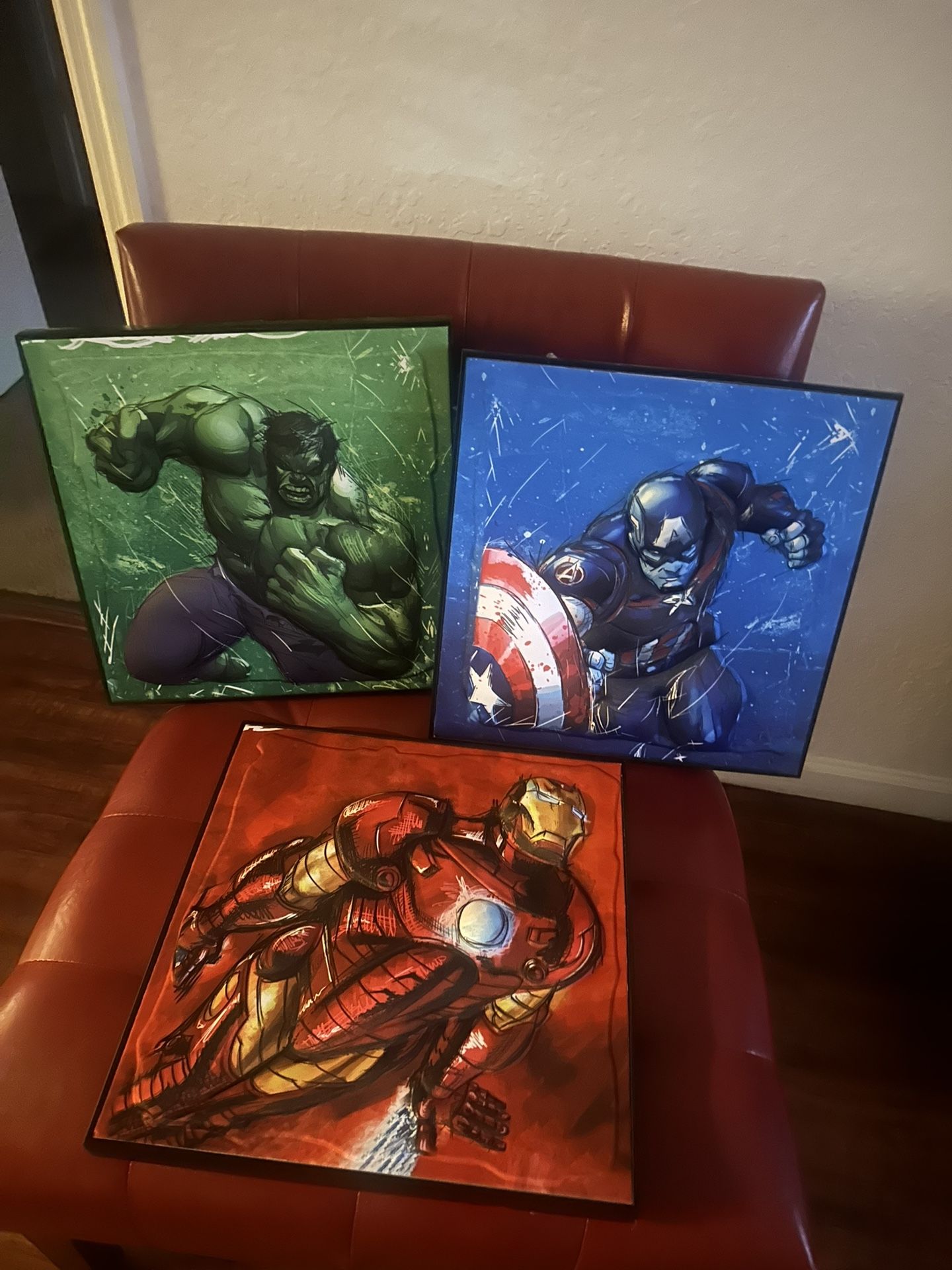 Super Hero Wall Art Set 3D