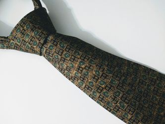 Burberry Tagged London Mens Tie green