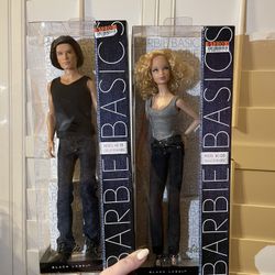 Rare Collectible Barbie Basics Ken And Barbie