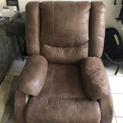 Faux Leather Reclining Chair 